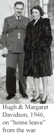 Hugh & Margaret Davidson, 1946 on "home leave" fromt he war