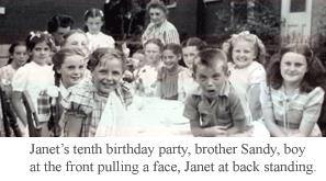 Janet's tenth birthday party