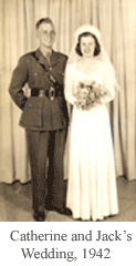 Catherine and Jack's wedding, 1942