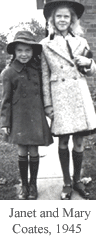 Janet and Mary Coates, 1945