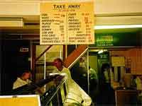 Bardsleys fish and chip shop in Baker Street