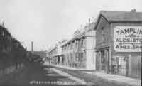 Upper Lewes Road with Cox's Pill factory chimney in view