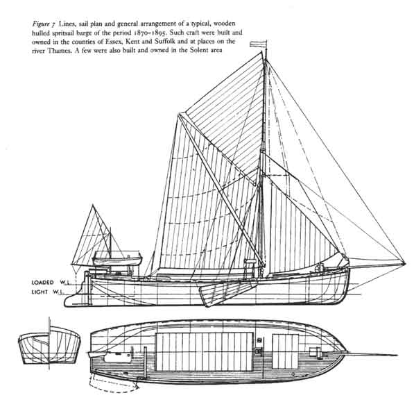 Plans of a Spritsail Barge