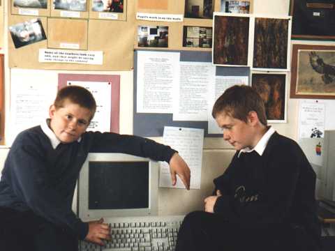 Jason and John, two keen 'computer wise' lads