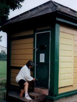 The restored Signal Box Bird Hide