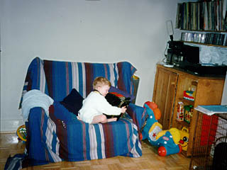 Ewan playing melodeon