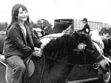 Me aged 10 on a pony called Furzey.