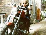 Wenona-Fern on my motorcycle