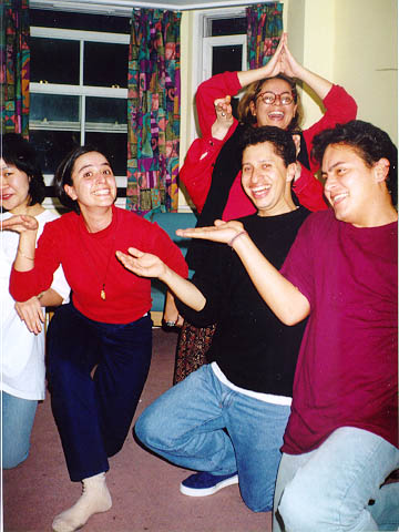Friends posing
